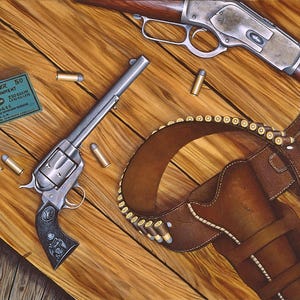 Winchester 1873 Carbine & Black Powder Colt Peacemaker