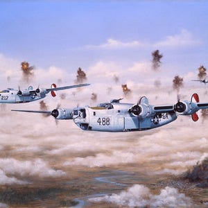 B-24s In Flak Alley