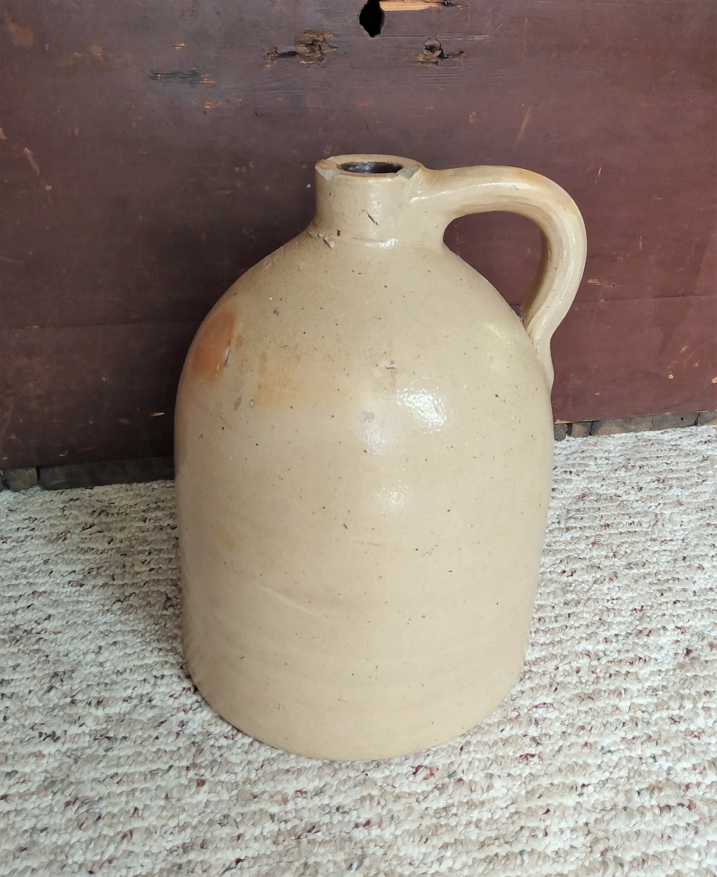 Ceramic Jug in Pebble Glaze, off White Speckle Clay, Stoneware, Pottery 