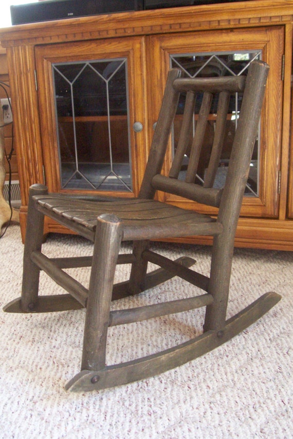 antique kids rocking chair