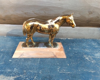 Vintage Horse Trophy CHOICE, Gold or Brass American Quarter Horse Association Award