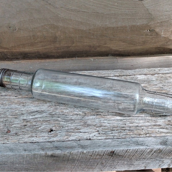 Antique Glass Rolling Pin Etsy