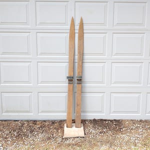 Antique Hickory Skis - Etsy