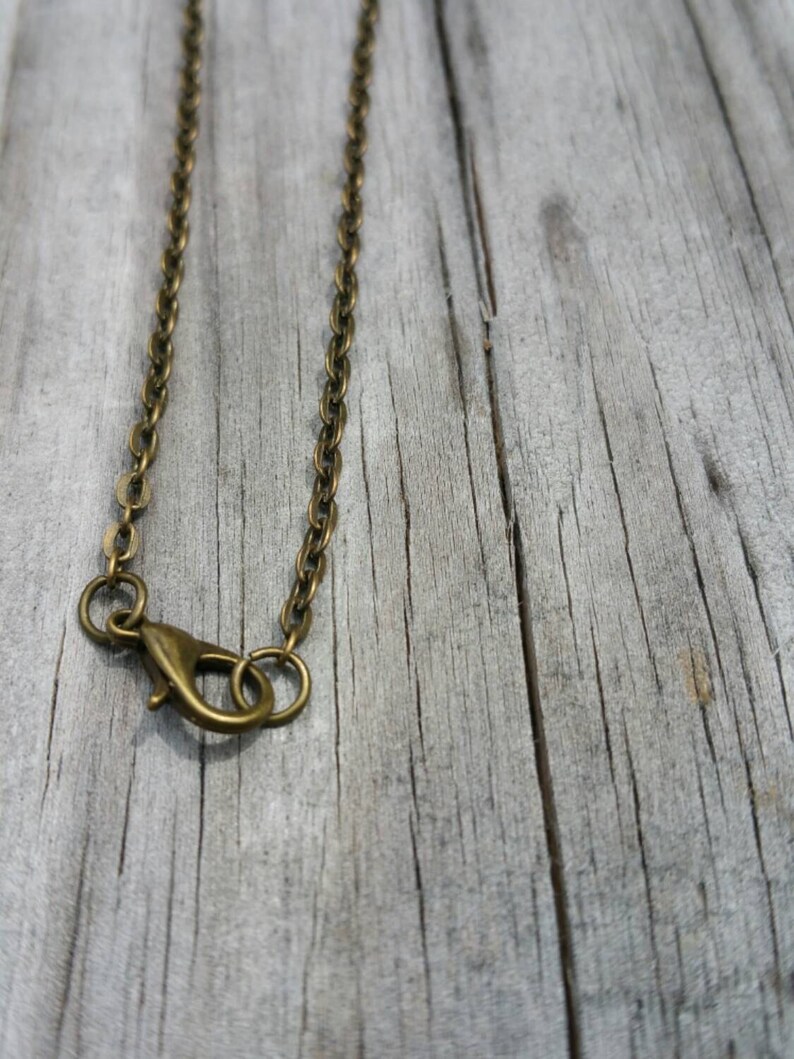 Antique Bronze Beach Sand Dollar Charm Necklace