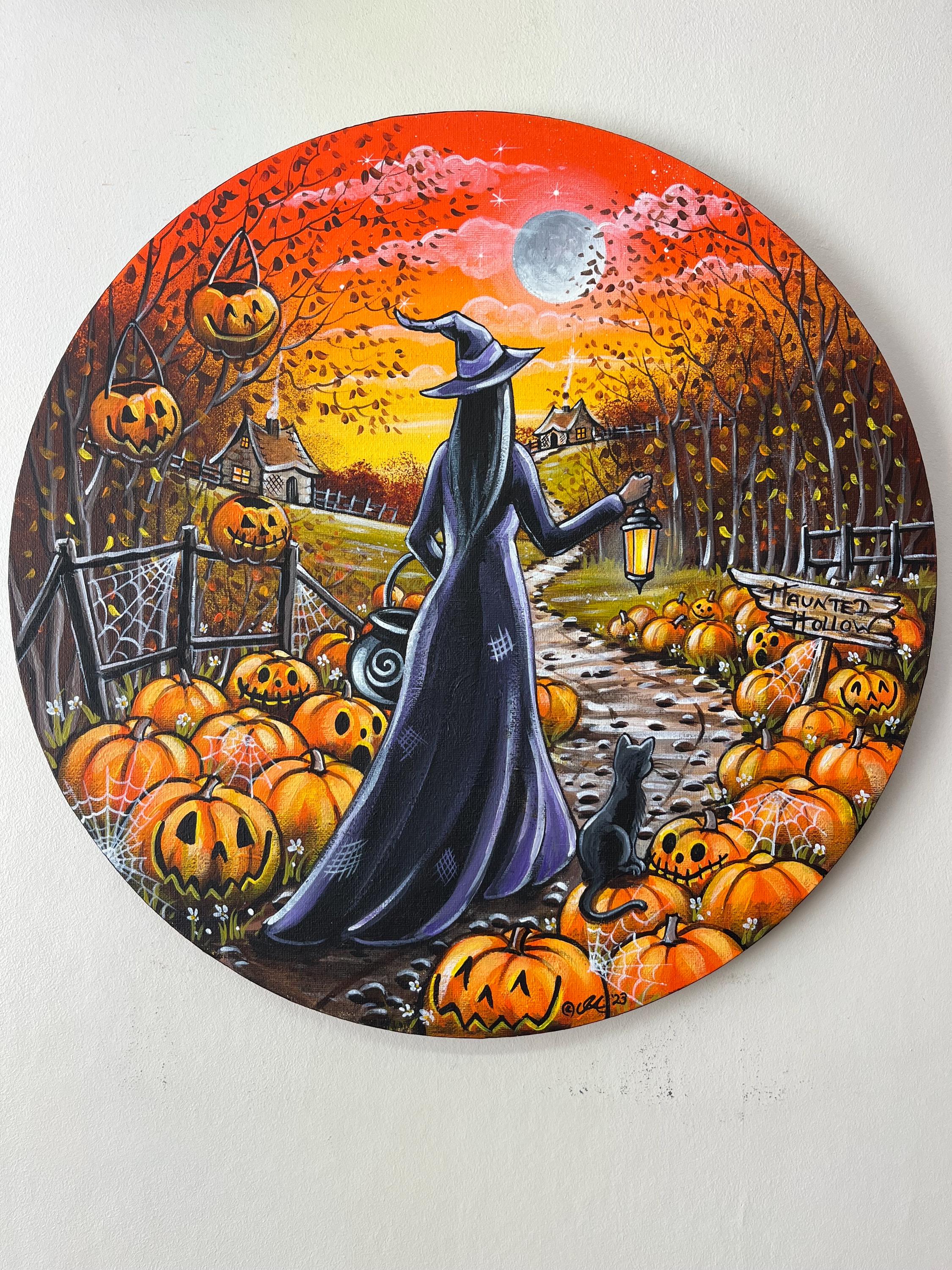 「ハロウィン　キャット」油絵　原画　オリジナル　１点物　絵画 il_fullxfull.6830877904_4vgv.jpg