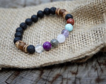 Modern Chakra Bracelet - Yoga Bracelet - Bracelet for Her - Bracelet for Him - Meditation Bracelet