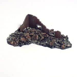 1/144 3D Printed Wargame Accessory - Wall Ruin and Rubbles