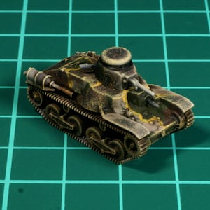 1/144 3D Printed WWII IJA Type 95 Ha-Go Light Tank with Manchurian Suspension. Unpainted / Camouflaged scheme