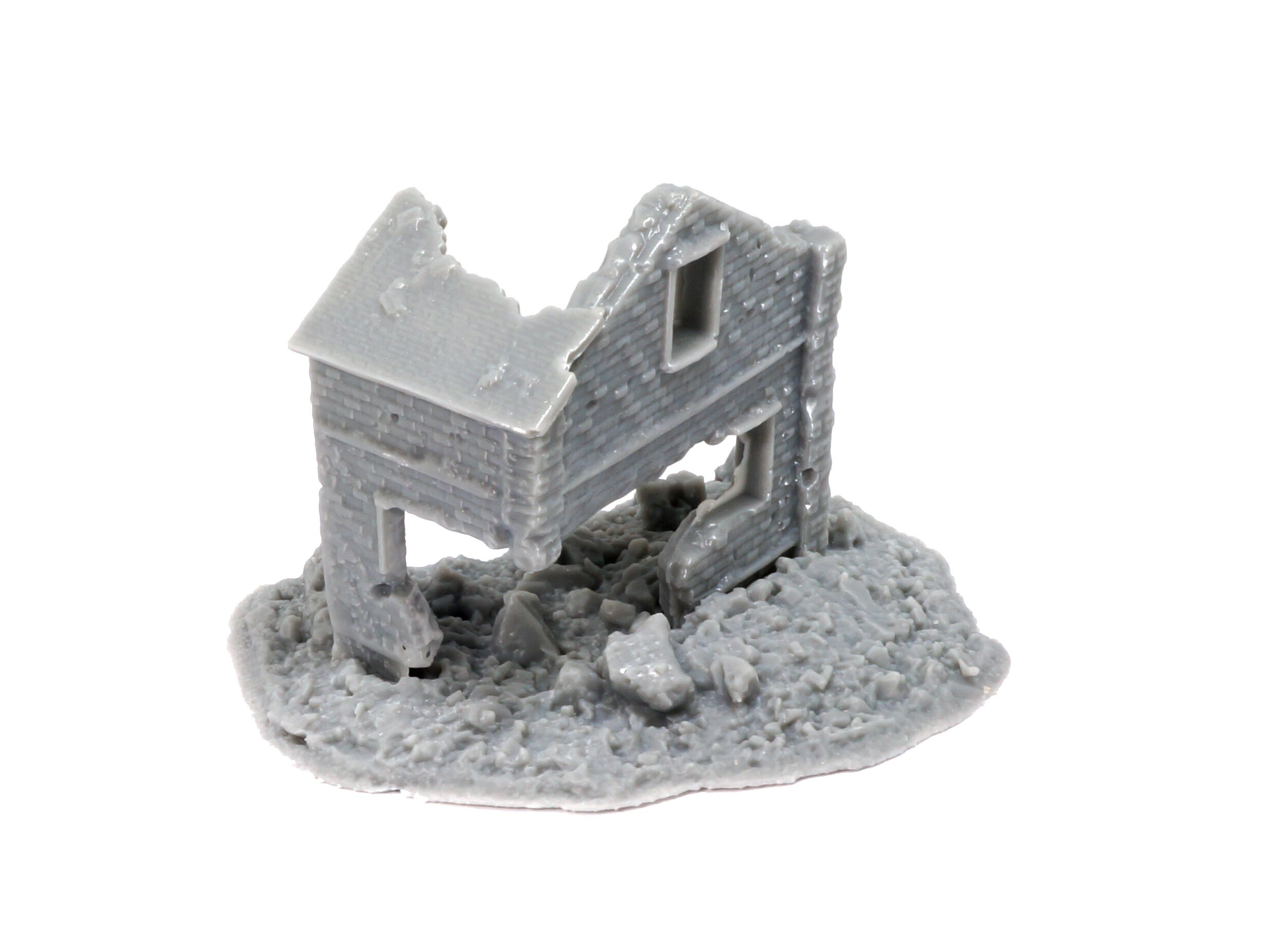 1/144 3D Printed Wargame Accessory - Brick Building and Rubbles - Etsy