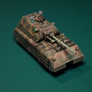 1/144 3D Printed &#39;46 Super Heavy Tank &quot;Maus II Ausf A&quot; Battle Ready Version. Unpainted or painted