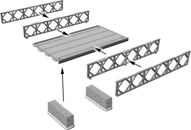 1/144 3D Printed Wargame Accessory - Bailey Bridge Extension Kit - Etsy