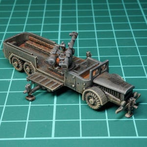 1/144 3D Printed WWII VOMAG Command Vehicle with Kommando-Gerät 36  and Range Finder. Unpainted or painted