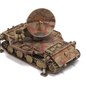 1/144 3D Printed &#39;46 E100 with FuSE 62 Radar for Flak E-100 with 128mm Flak 40 Zwilling. Unpainted or painted