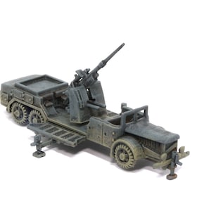 1/144 3D Printed WWII 88mm Flak (Motorised) Sd.Kfz “VOMAG” [early version] in Firing Mode. Unpainted or painted