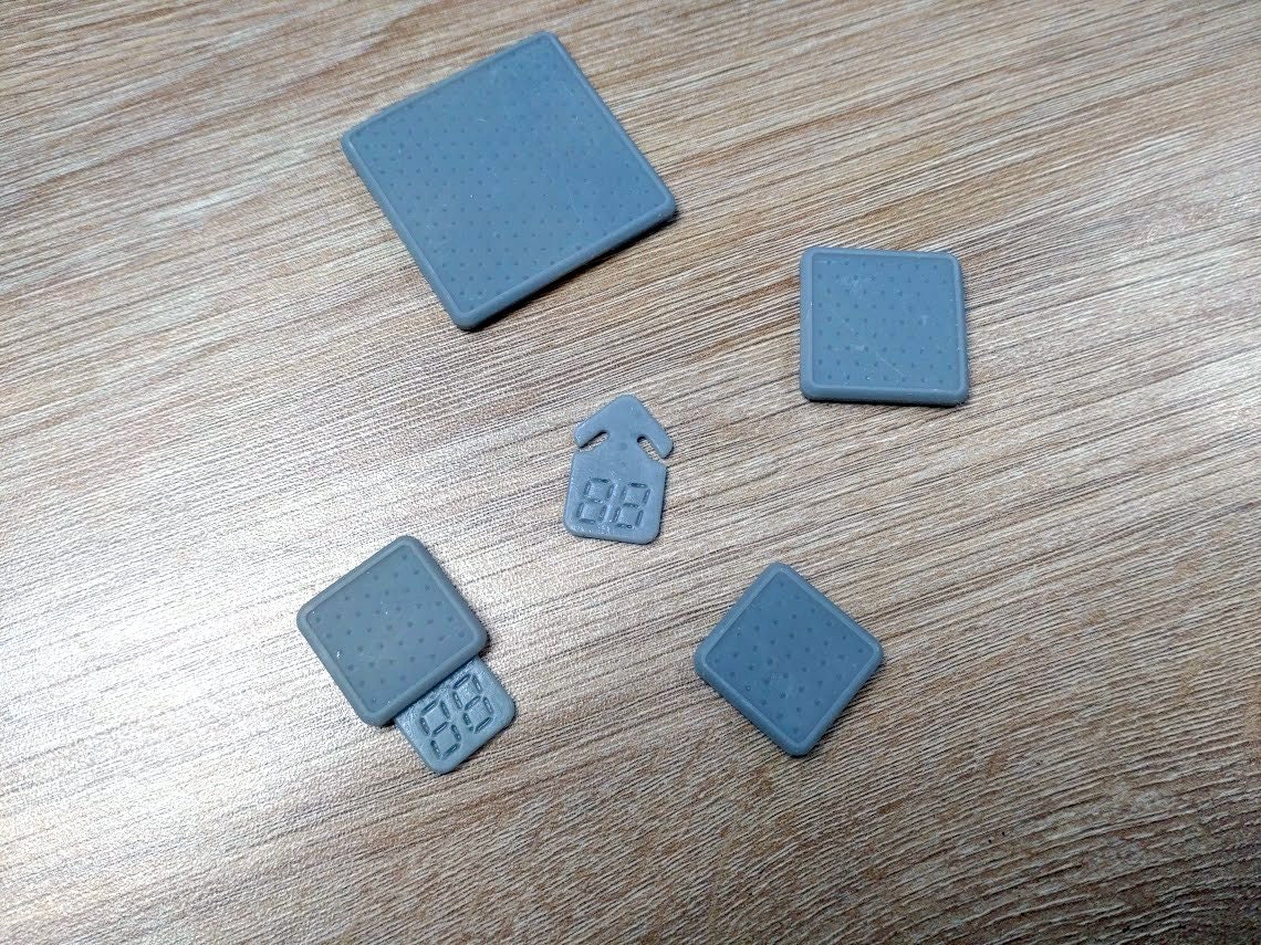 1/144 3D Printed Wargame Accessory - 20mm, 25mm & 40mm bases for playing WW2 Company Commander, with tags. Unpainted Introductory offer!
