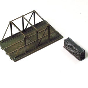 1/144 3D Printed Wargame Accessory - Girder Bridge Extension Kit