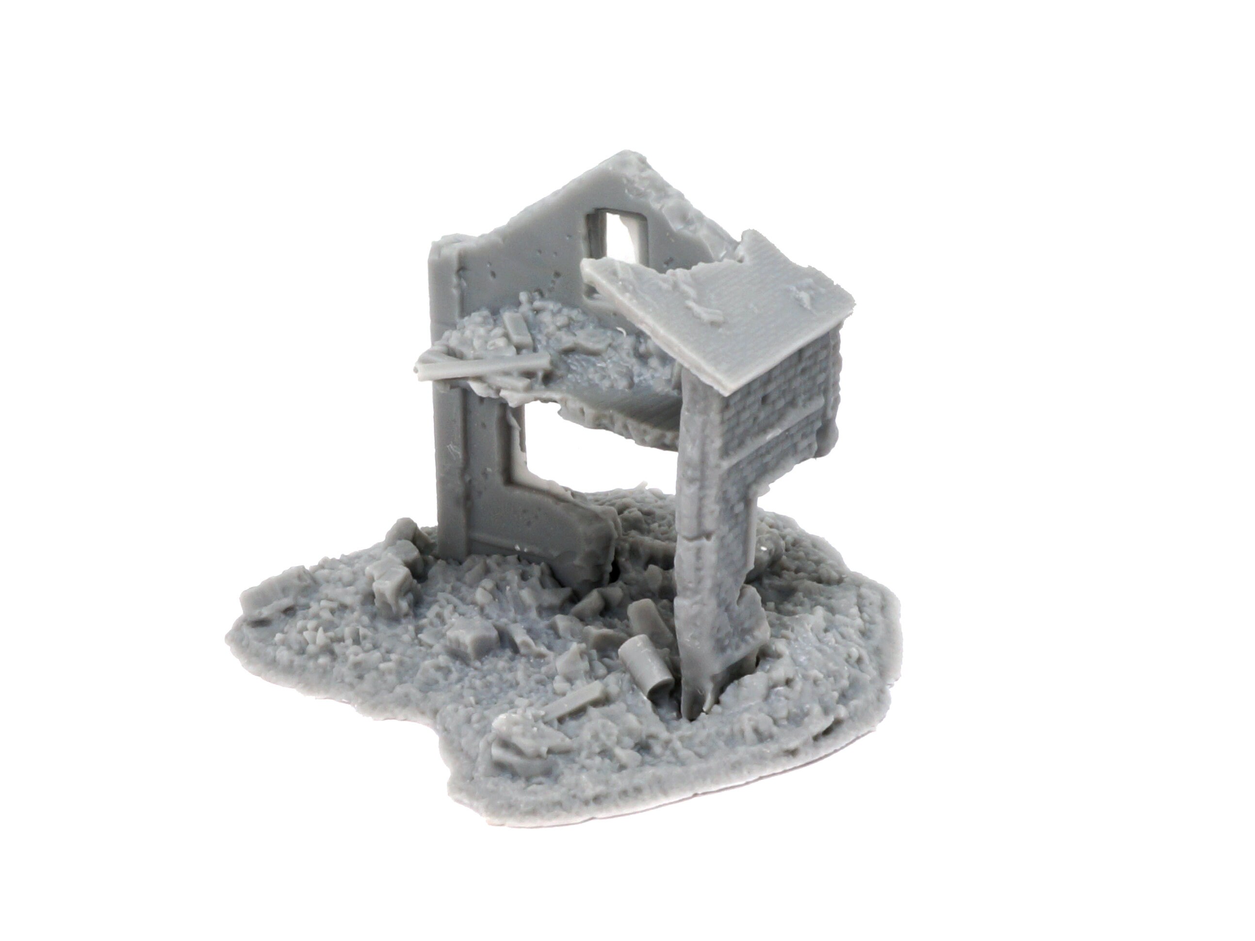 1/144 3D Printed Wargame Accessory Brick Building and Rubbles - Etsy