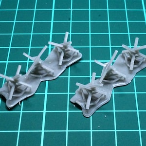 1/144 3D Printed Wargame Accessory - Tank Traps (Czech hedgehog) Set of Six