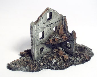 1/144 3D Printed Wargame Accessory - Tall Building and Rubbles