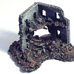 1/144 3D Gedrucktes Zubehör für das Kriegsspiel - Stone Building and Rubbles