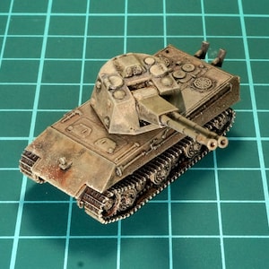 1/144 3D Printed &#39;46 Flak E-50 with 5.5cm Zwilling Geraet 58 (Rheinmetall). Unpainted or painted
