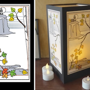 Paper luminary - &quot;Lighthouse&quot; design