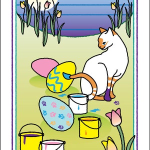 Carte de voeux - Art de Pâques: pour Pâques, Printemps