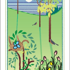 Greeting card - Spring: for Easter, Spring