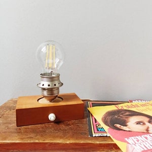 Vintage table lamp bedside lamp wood lamp reading lamp antique classic shabby chic