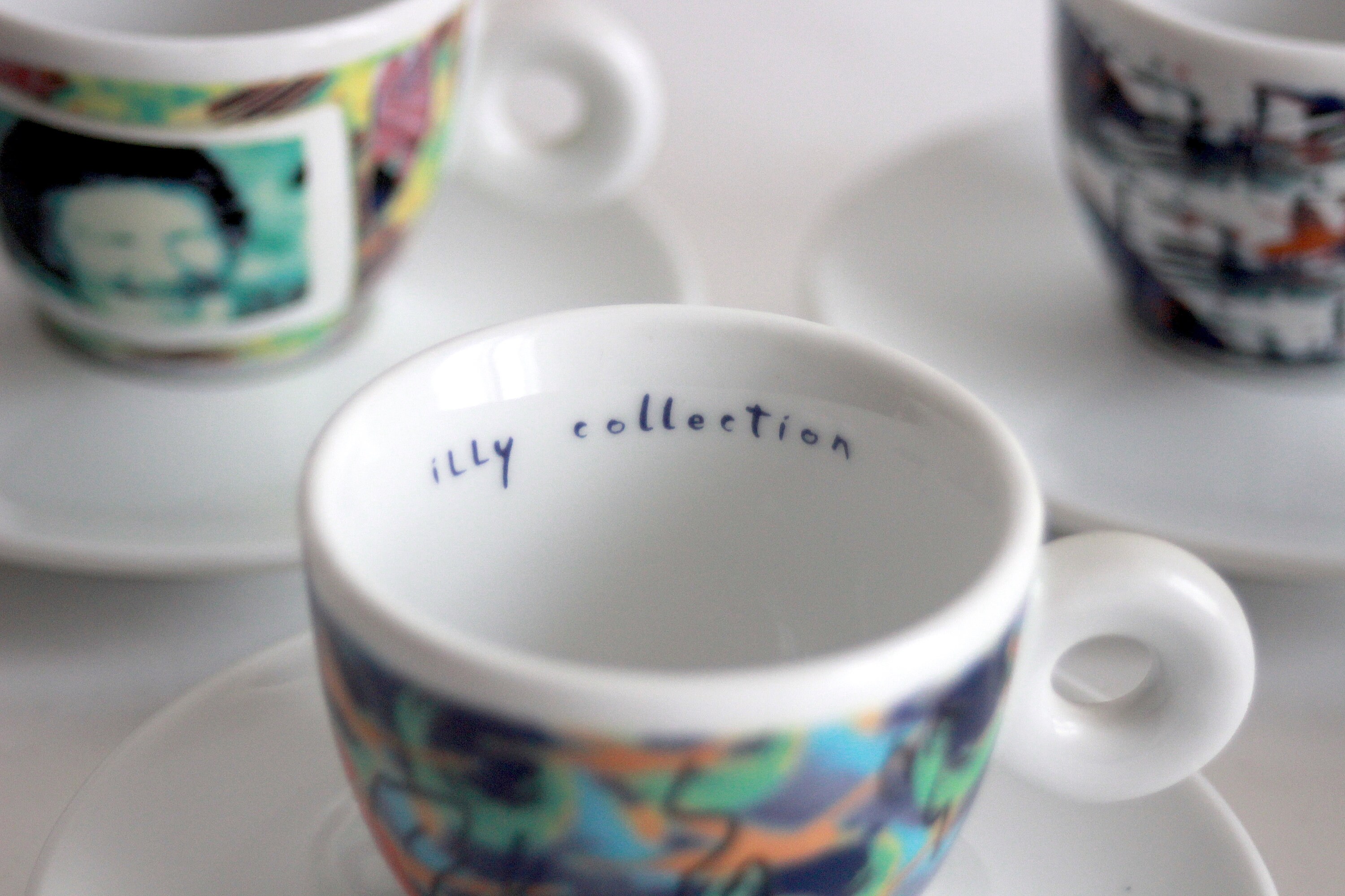 Illy Art Collection VIDEOGRAMMI Espresso Cup Set 1996 Nam June