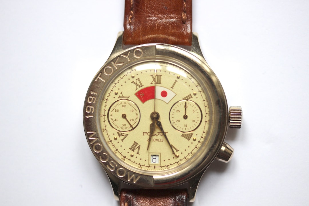 Chronograph Watch „POLJOT“ 3133, Moscow - Tokyo 1991 Limited 