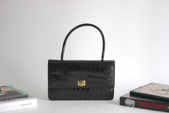 Madame Louise Ltd. Nairobi Vintage glossy black l… - image 1