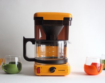 SIEMENS filter coffee maker TC 6404 Orange. Space age coffee maker, vintage coffee machine