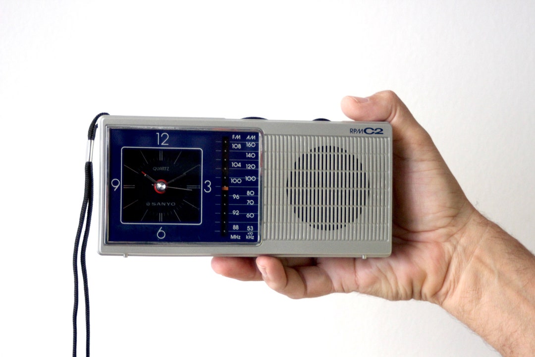 SANYO Am/fm Radio With Alarm Clock Mod. RPMC2. Japan 1985 Etsy