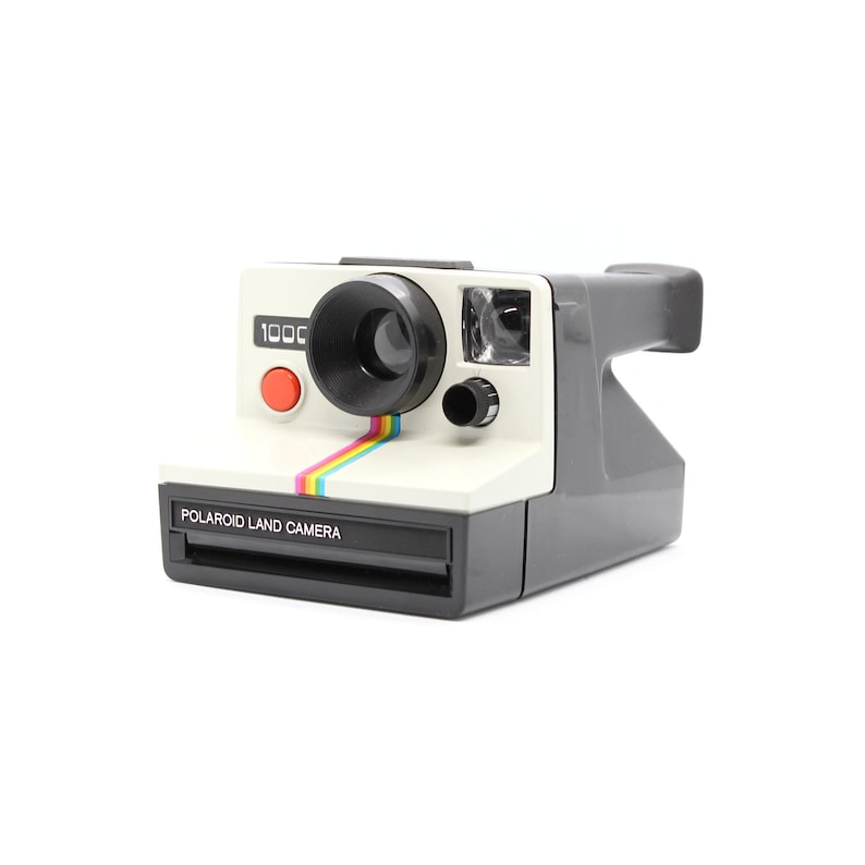 Polaroid 1000 Land Camera Orange Shutter Button / Polaroid Etsy Sweden