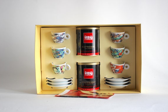Illy Art Collection Espresso Set by Nam June Paik (1996). Limited