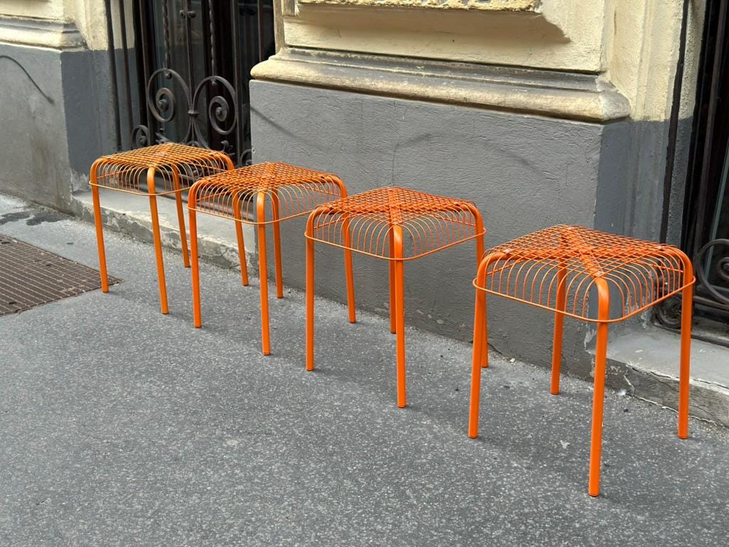IKEA VÄSTERÖN Metal Stacking Stools – Set of Four - Etsy Canada