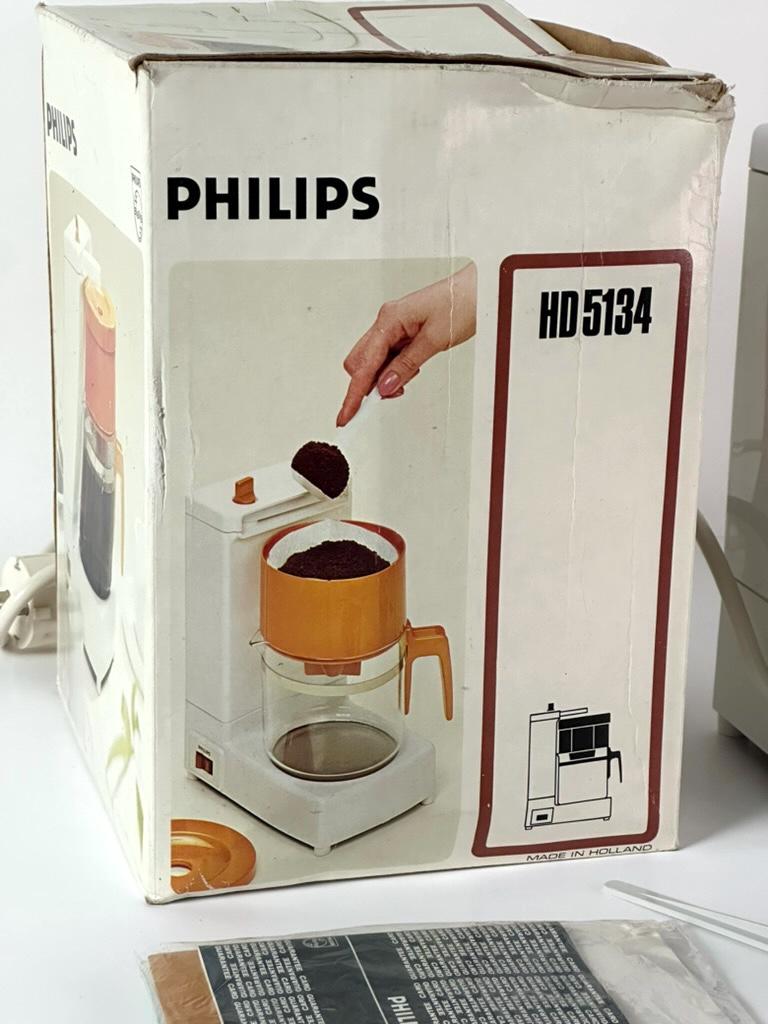 Philips HD 5134 Drip Coffee Maker, New Old Stock, Made in Holland