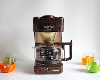 SIEMENS CAFEMAT filter coffee maker TC 7406 Brown. Space age coffee maker, vintage coffee machine