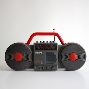 Philips Roller Pop Boombox – 80s Portable Cassette Player (1986)