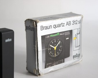 Boxed Braun Travel Alarm Clock AB 312 Sl. Dieter Rams / Dietrich