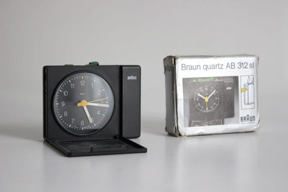 Boxed Braun Travel Alarm Clock AB 312 Sl. Dieter Rams / Dietrich