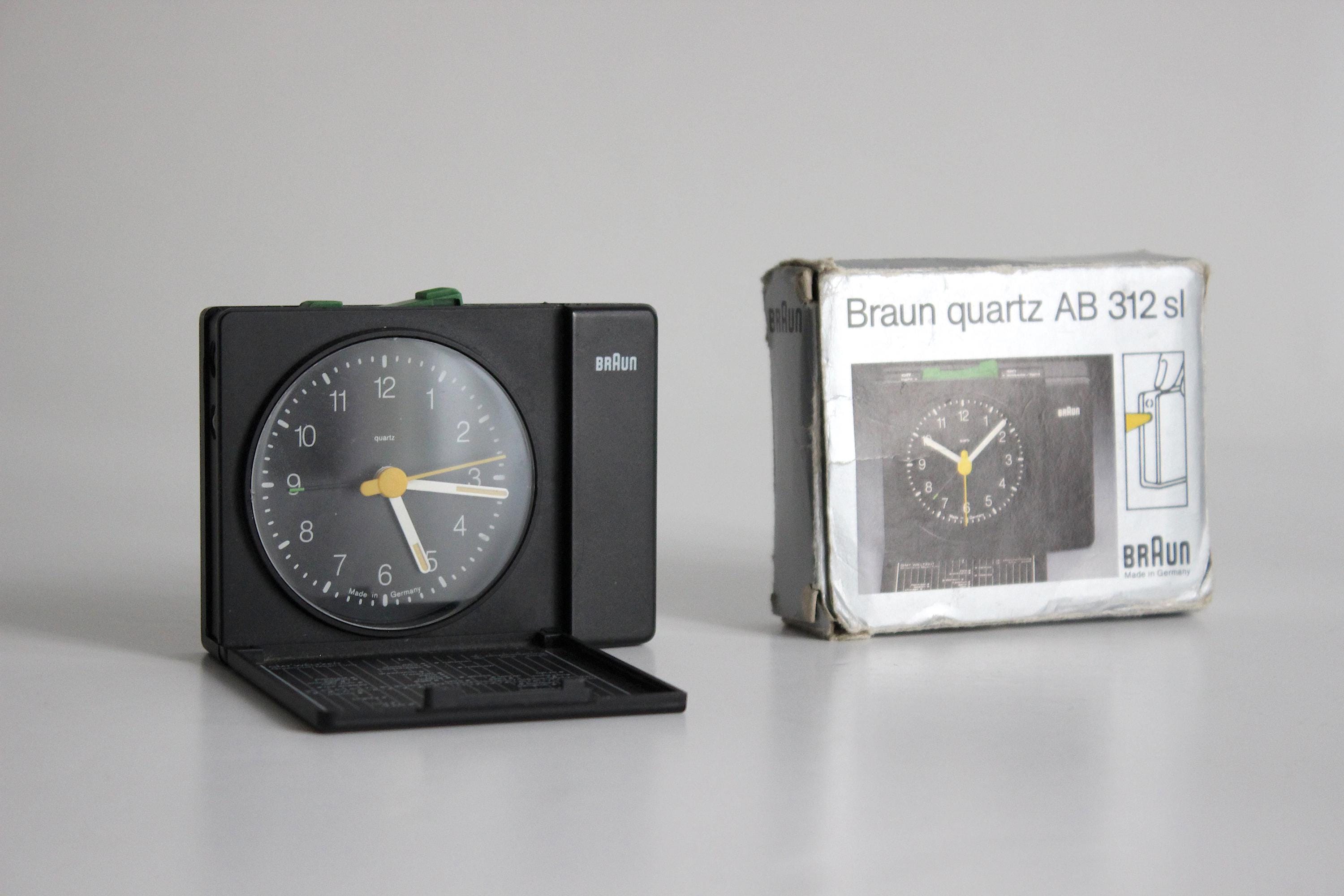 Boxed Braun Travel Alarm Clock AB 312 Sl. Dieter Rams / Dietrich