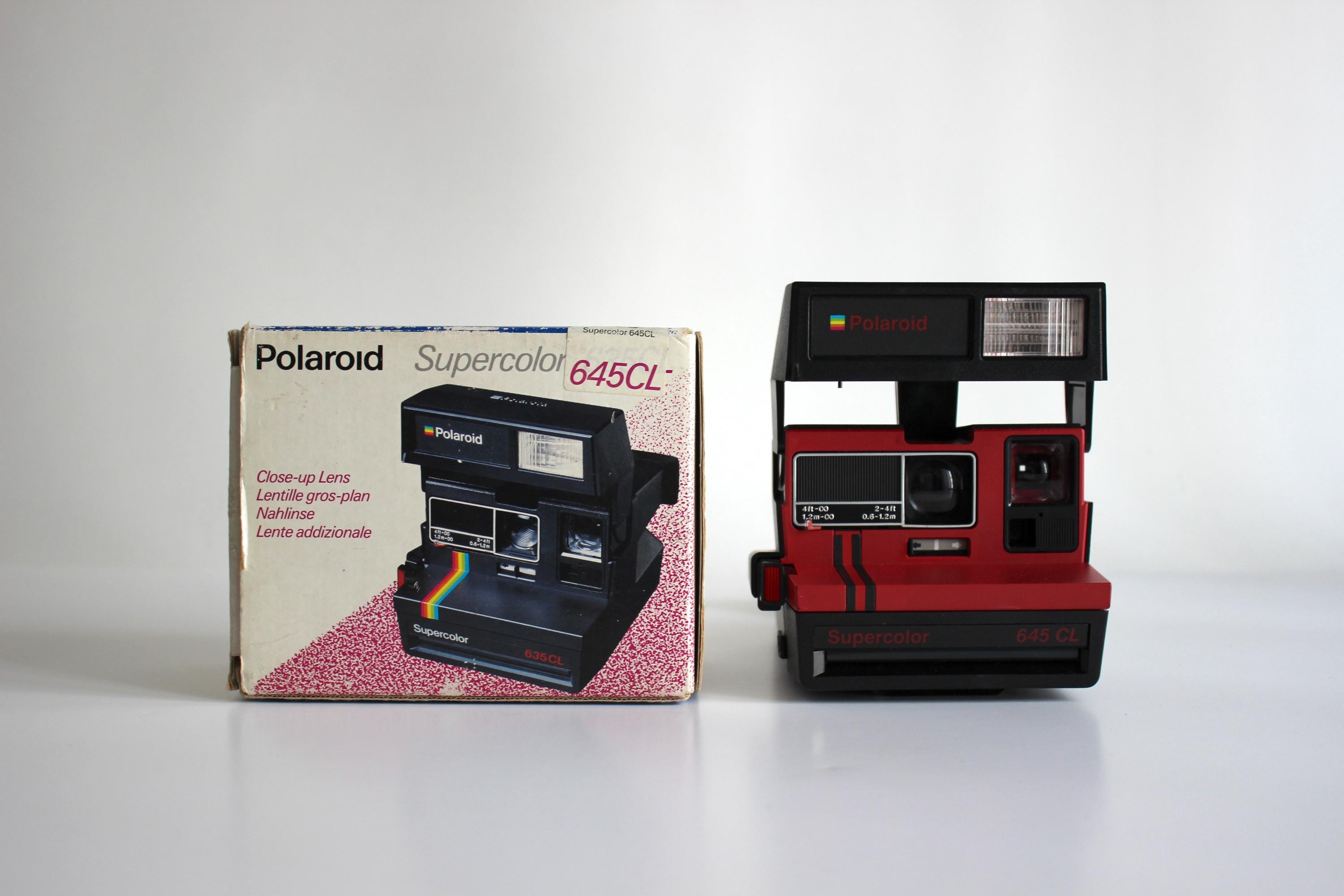Polaroid Supercolor 645cl Instant Camera in Red With Original Box