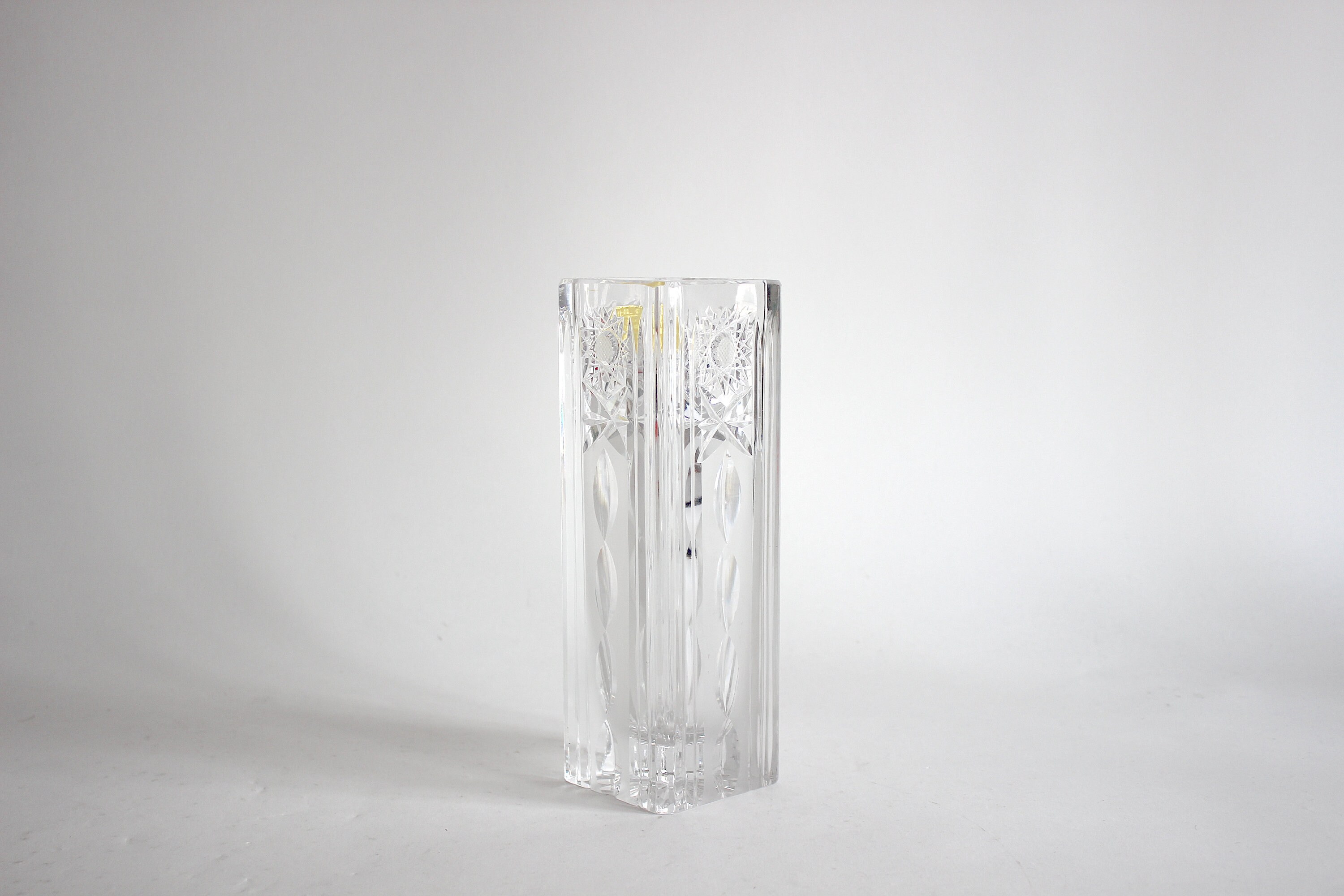 Vintage 1970s H.G. Echt Bleikristall Lead Crystal Vase From
