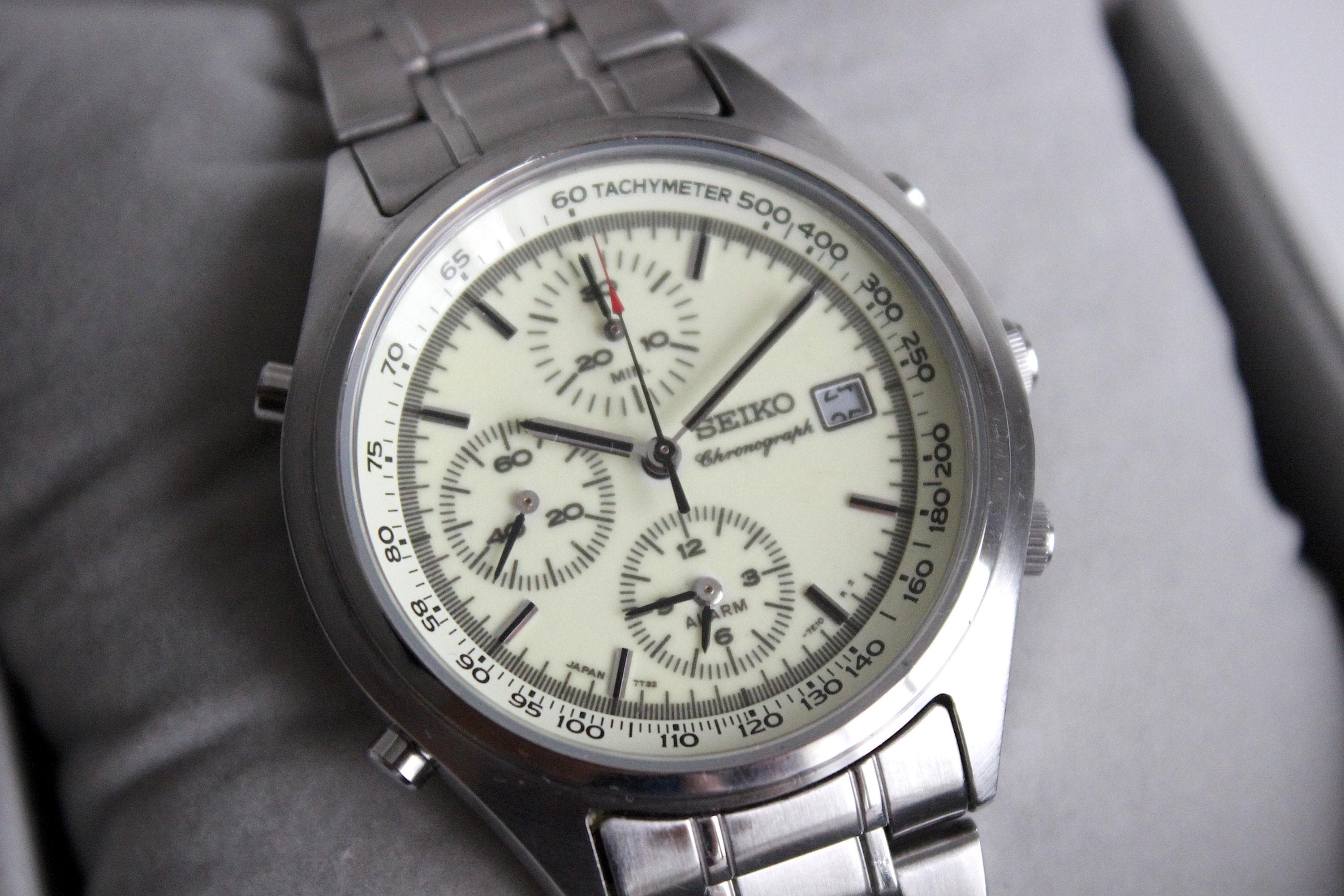 90s Seiko Quartz Chronograph – Model 7T32-7C69 - Etsy