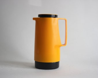 DR ZIMMERMANN Vintage 70s Thermos. Orange Thermos Bottle. Space
