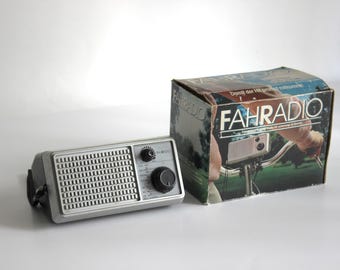 Fahradio – portable FM/MW bicycle radio with original box (1980s)