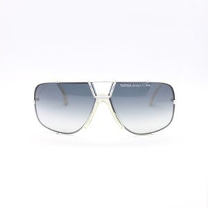 Occhiali da sole CA-AL TARGA Vintage New Old Stock. Modello 902 Targa Design. Col.70 White (custodia originale e due paia di lenti)