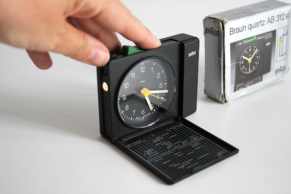 Boxed Braun Travel Alarm Clock AB 312 Sl. Dieter Rams / Dietrich